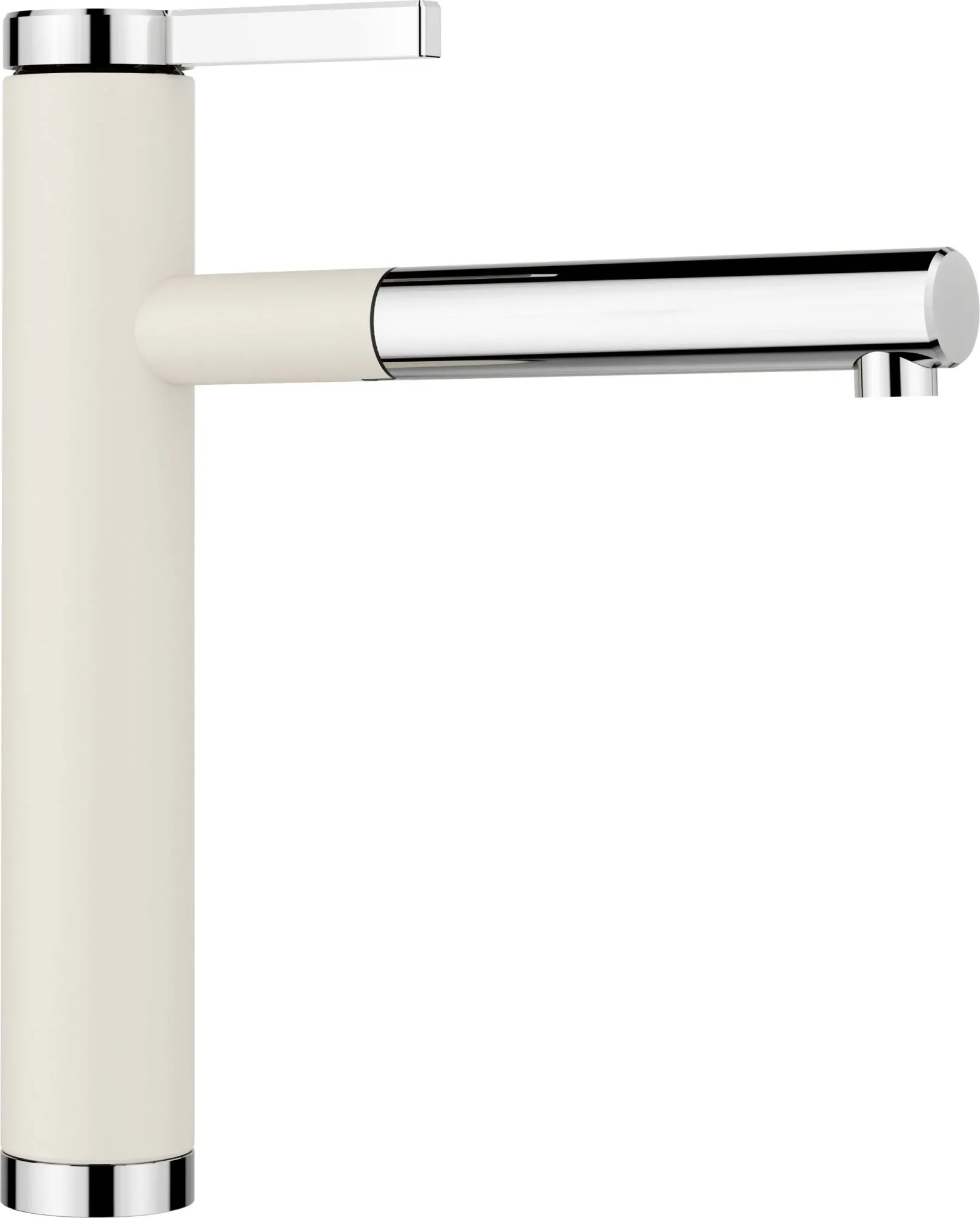 Bateria LINEE-S Silgranit-Look delikatny biały/chrom