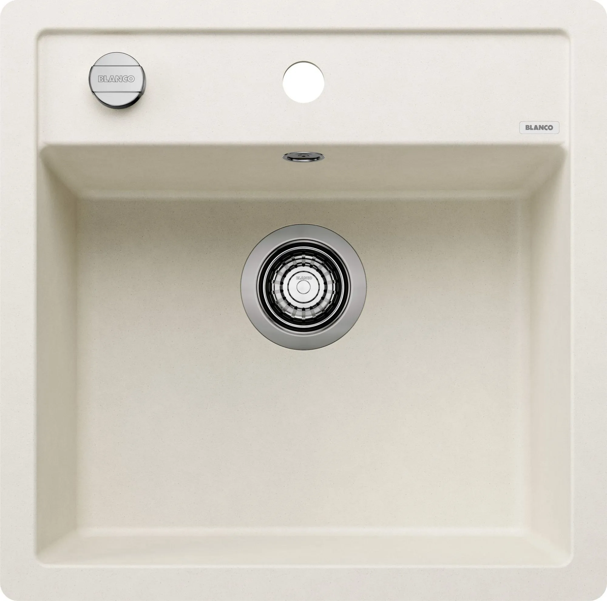 Zlewozmywak DALAGO 5-F Silgranit delikatny biały, korek auto.