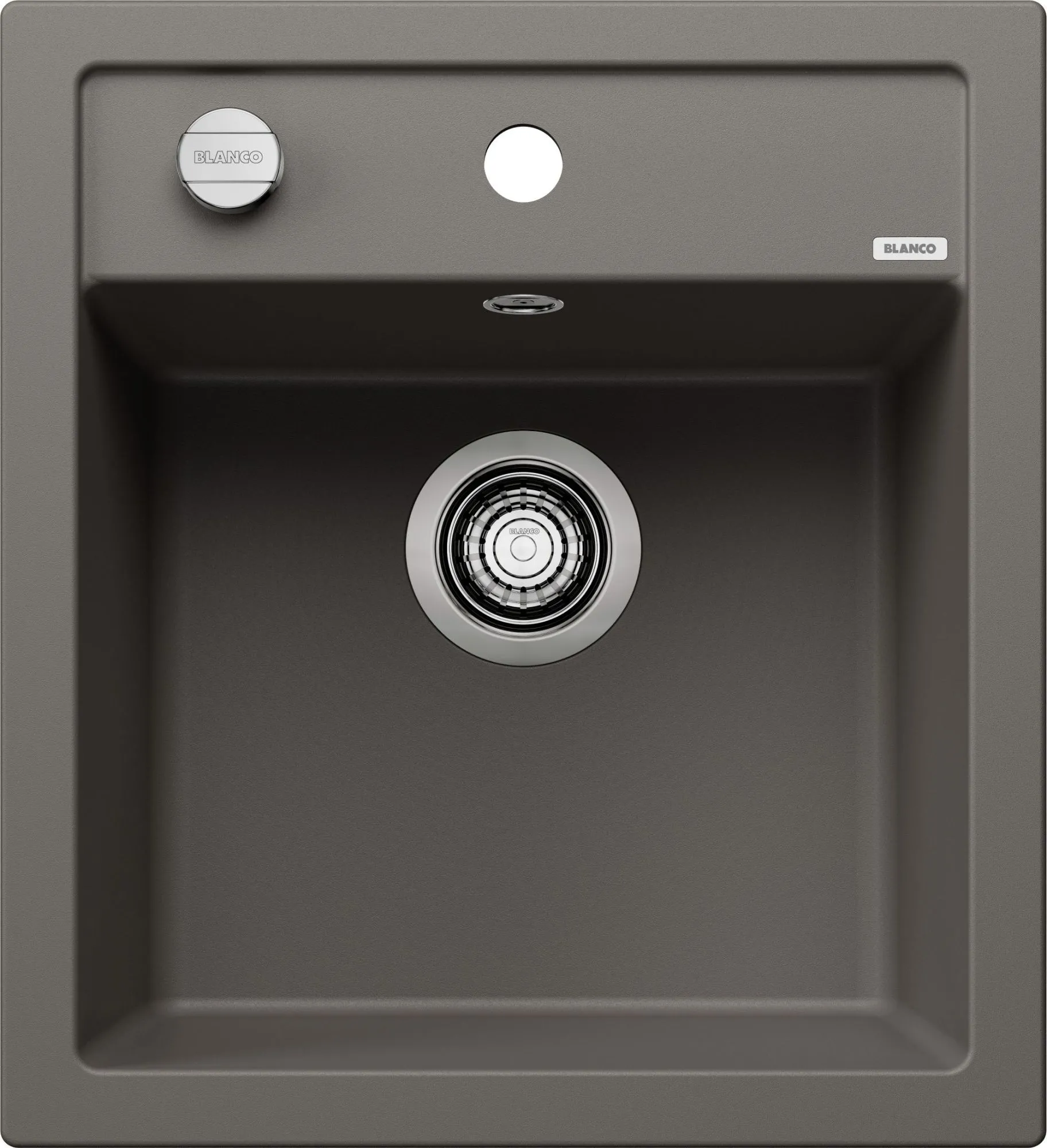 Zlewozmywak DALAGO 45 Silgranit wulkaniczny szary, korek auto.