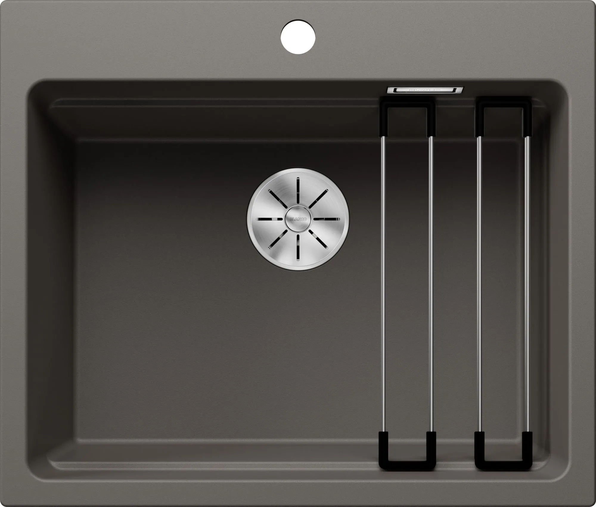 Zlewozmywak ETAGON 6 Silgranit wulkaniczny szary, InFino, szyny