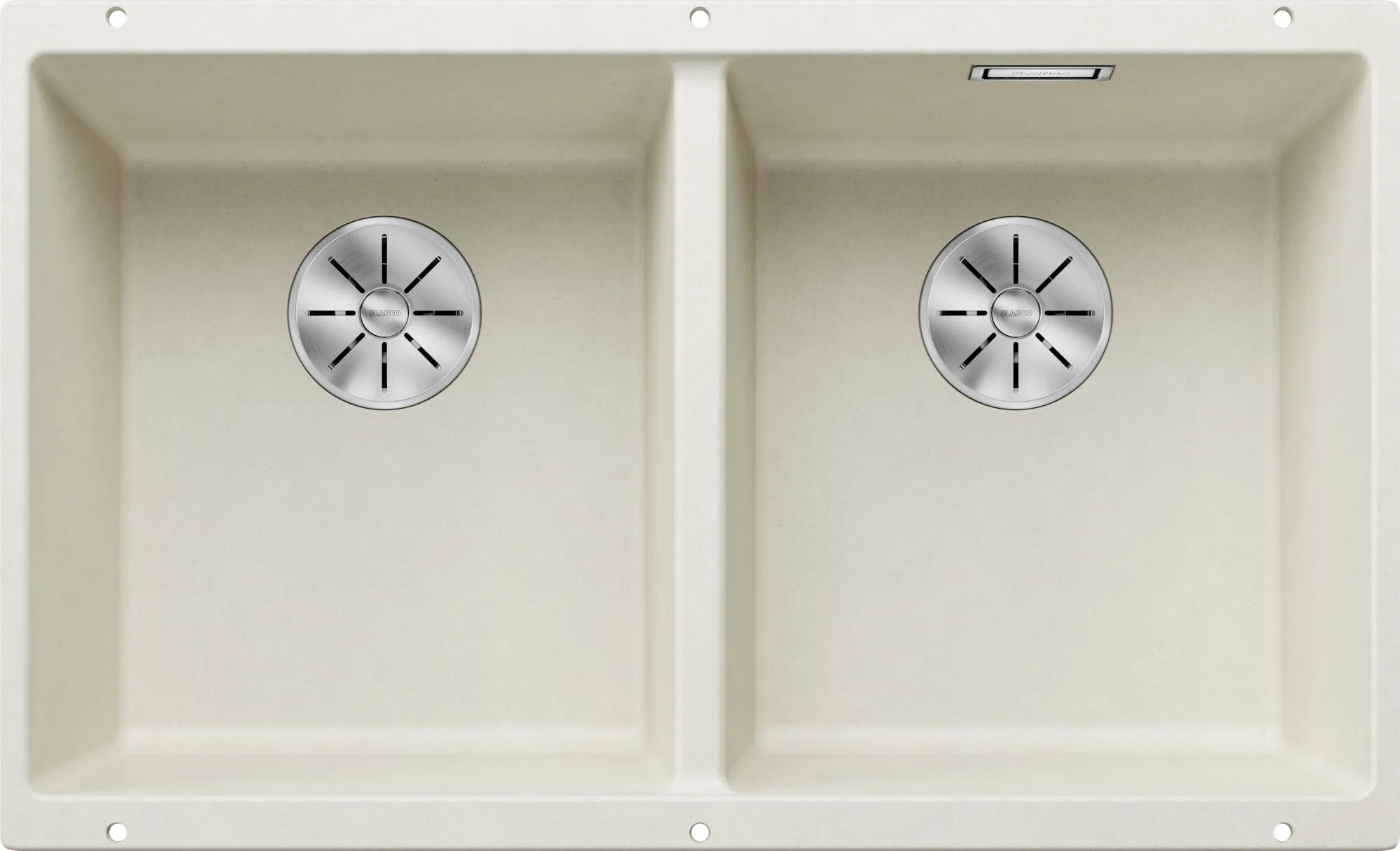 Komora podwieszana SUBLINE 350/350-U Silgranit delikatny biały, InFino