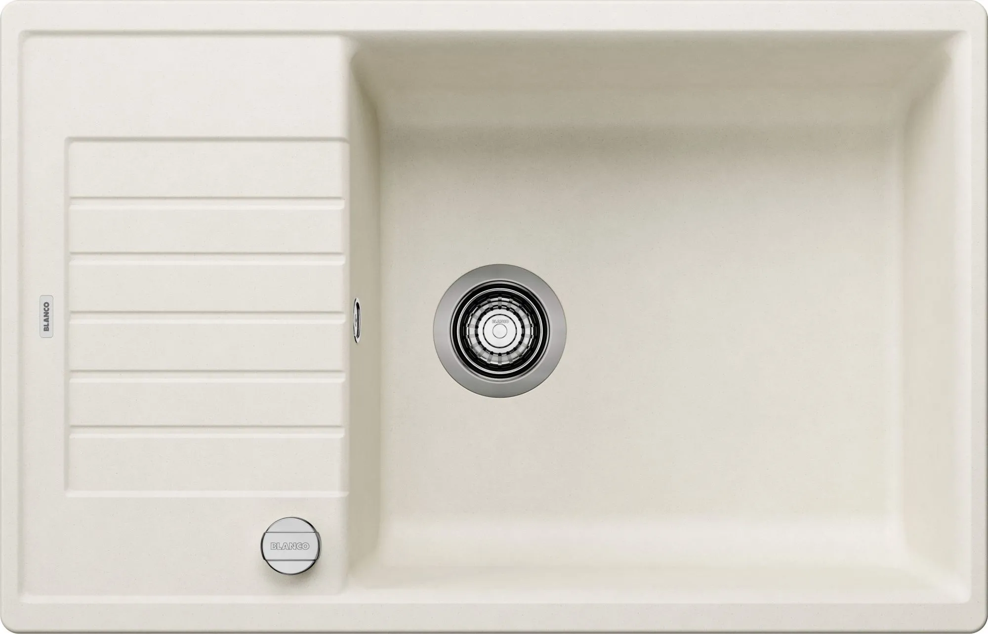 Zlewozmywak ZIA XL 6 S Compact Silgranit delikatny biały odwracalny, korek auto.