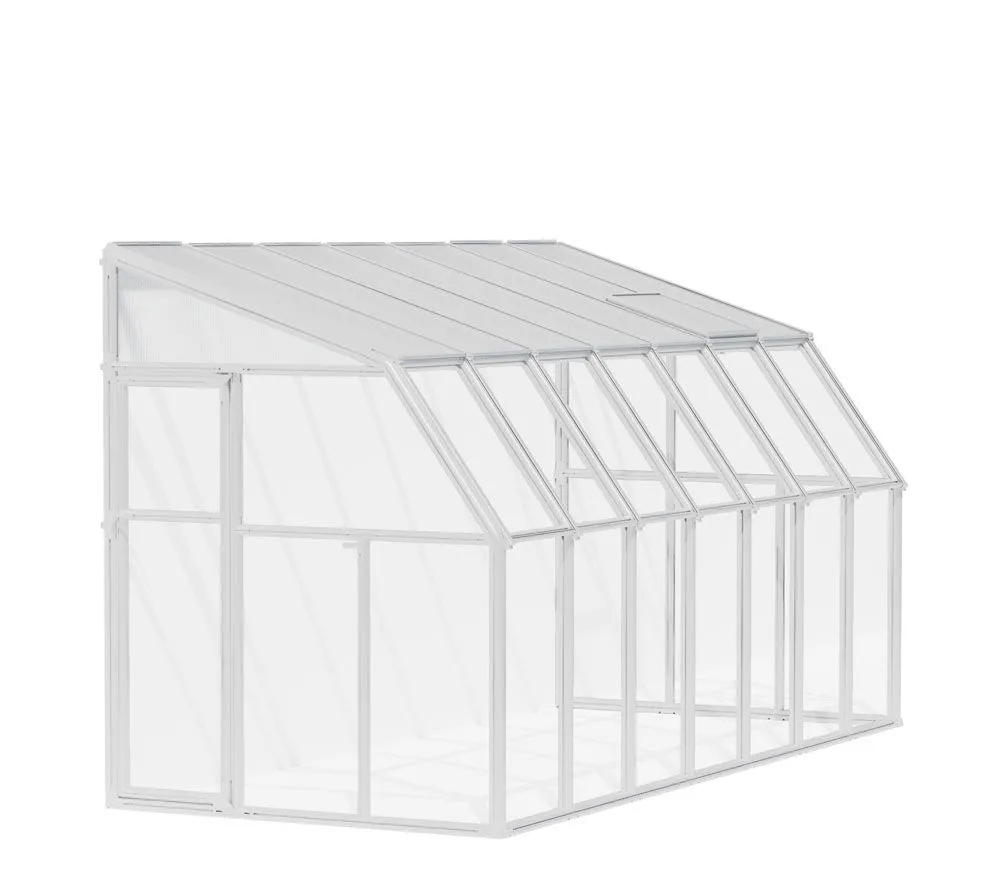 Rion Plastikowa szklarnia przyścienna Sun Room 45 Biały 322x258x266cm