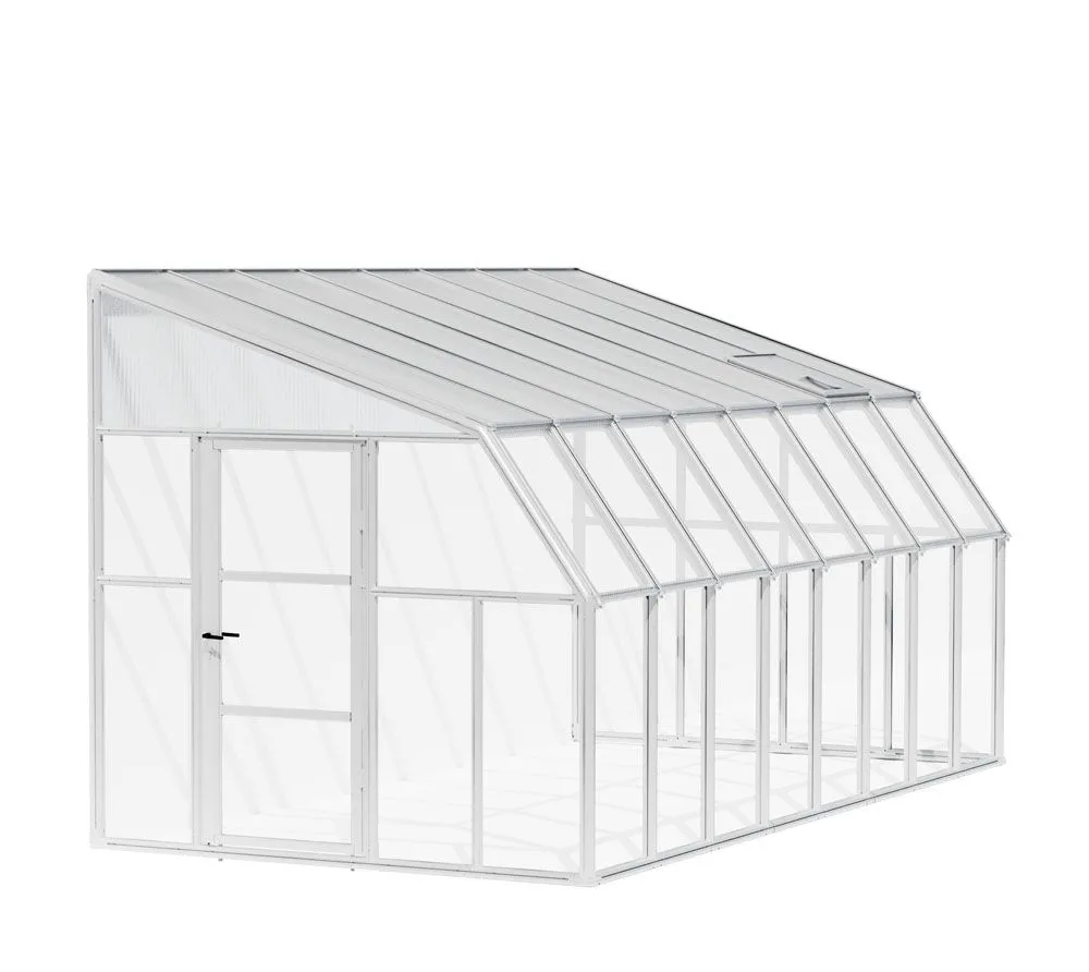 Rion Plastikowa szklarnia przyścienna Sun Room 48 Biały 508 x 258 x 266 cm