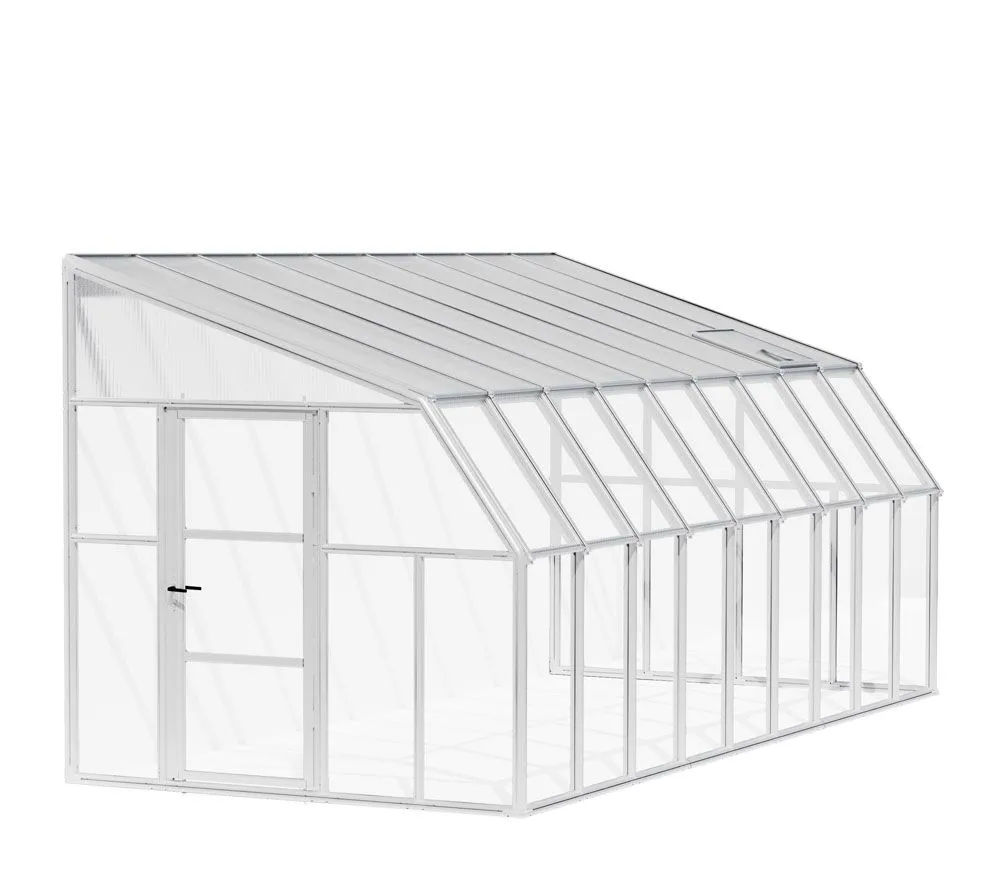 Rion Plastikowa szklarnia przyścienna Sun Room 49 Biały 570 x 258 x 266 cm
