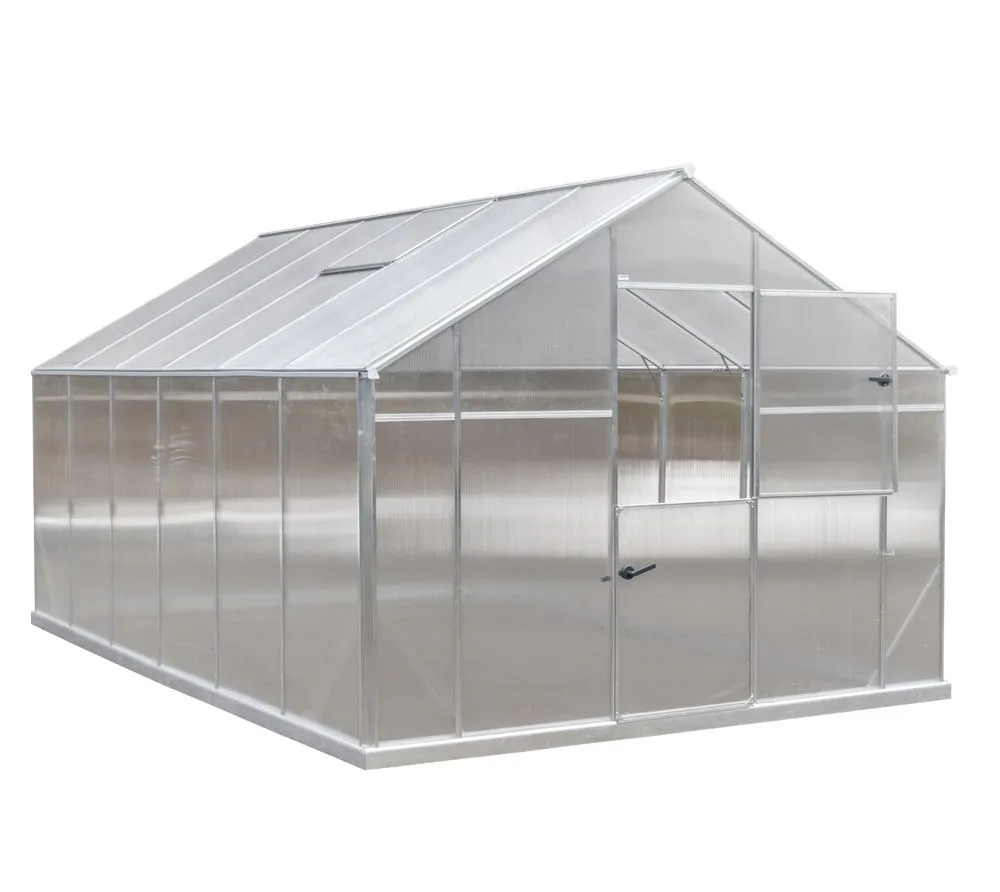 Gampre Aluminiowy zestaw szklarniowy Sanus XL12 Srebro 430x290x225cm