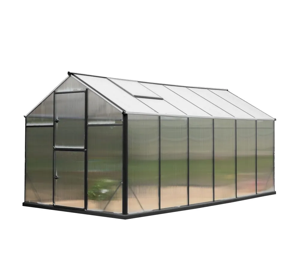 Gampre Aluminiowy zestaw szklarniowy Sanus XL12 Antracyt 430x290x225cm