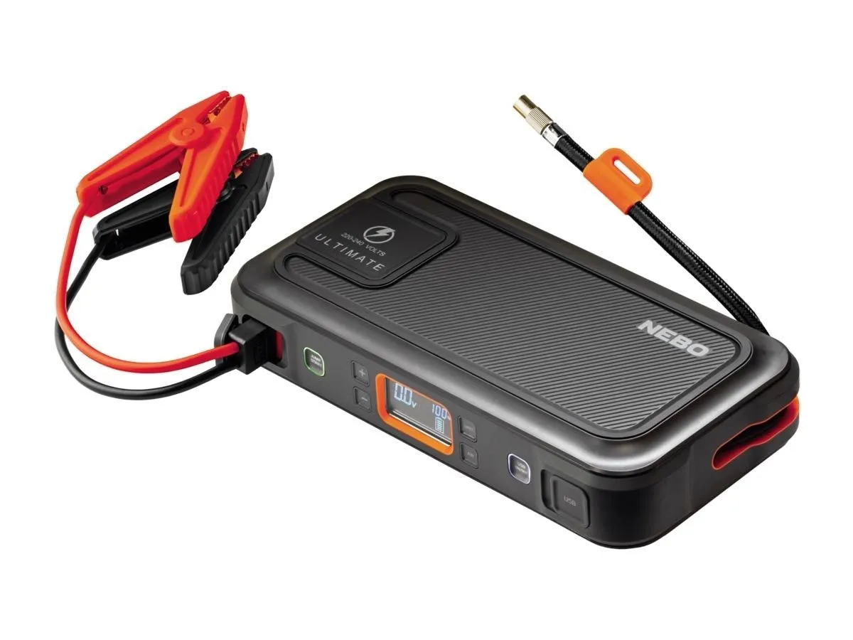 NEBO ULTIMATE JUMP STARTER & AIR COMPRESSOR PBK -0006-G