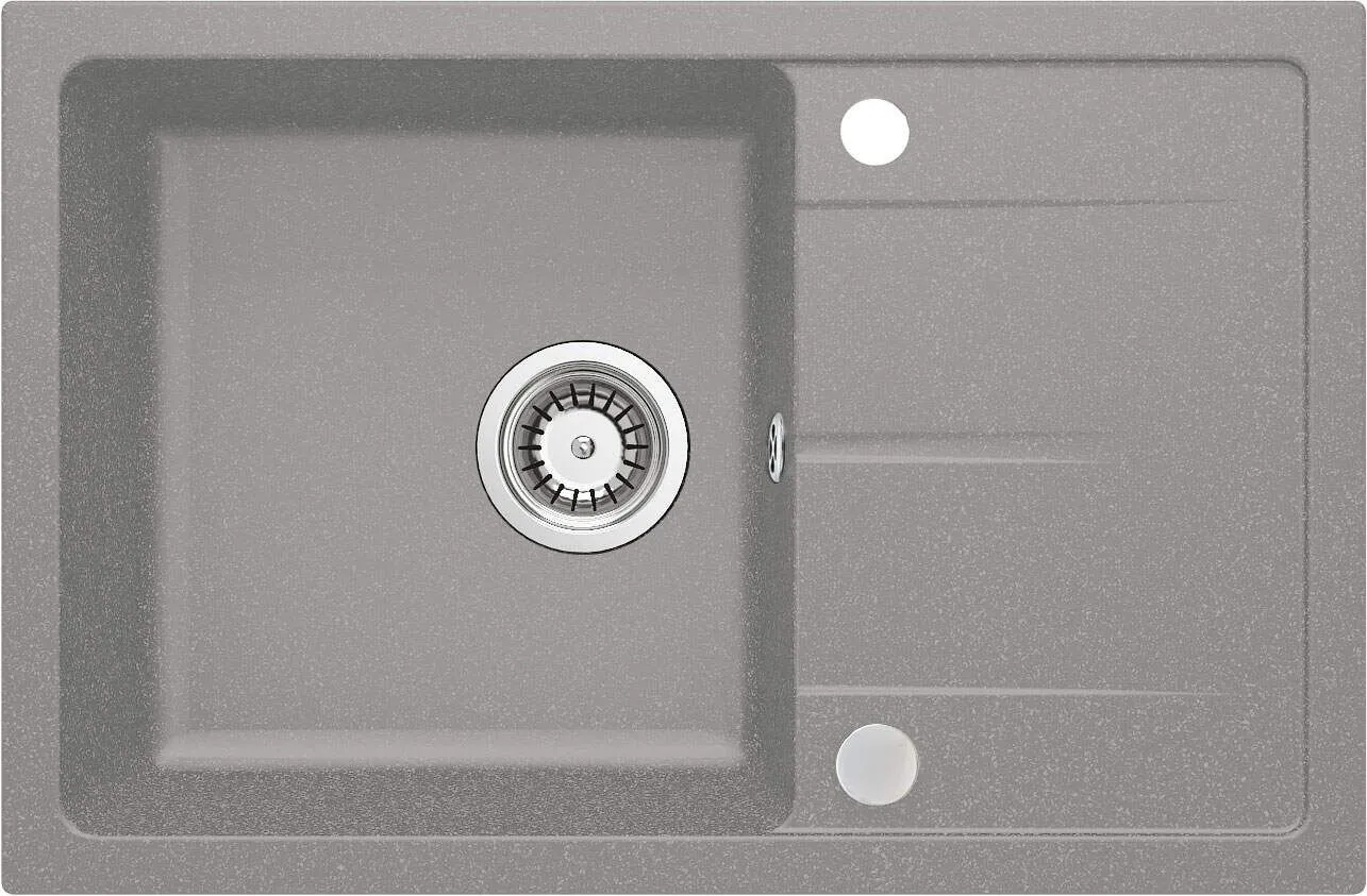 Deante Zlewozmywak granitowy 1-komorowy z ociekaczem