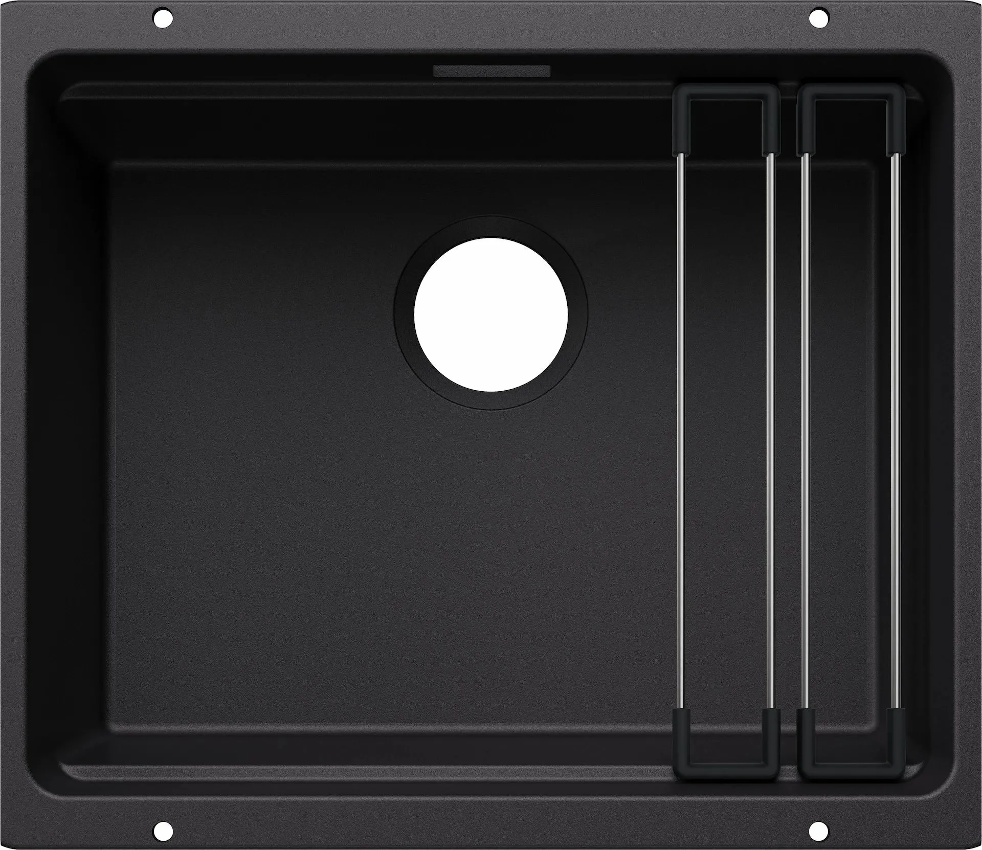 BLANCO ETAGON 500-U Silgranit czarny, bez armatury, szyny