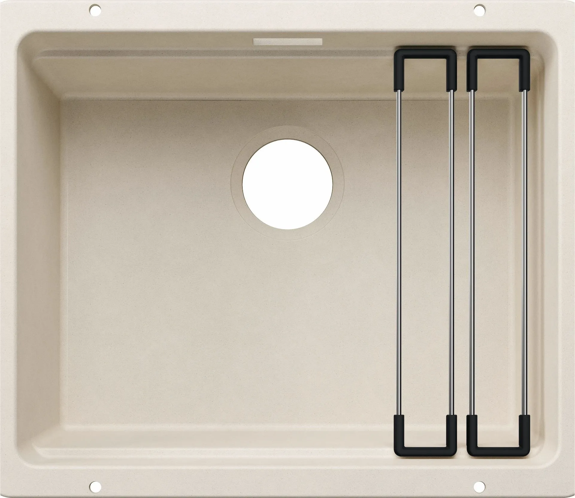 BLANCO ETAGON 500-U Silgranit delikatny biały, bez armatury, szyny