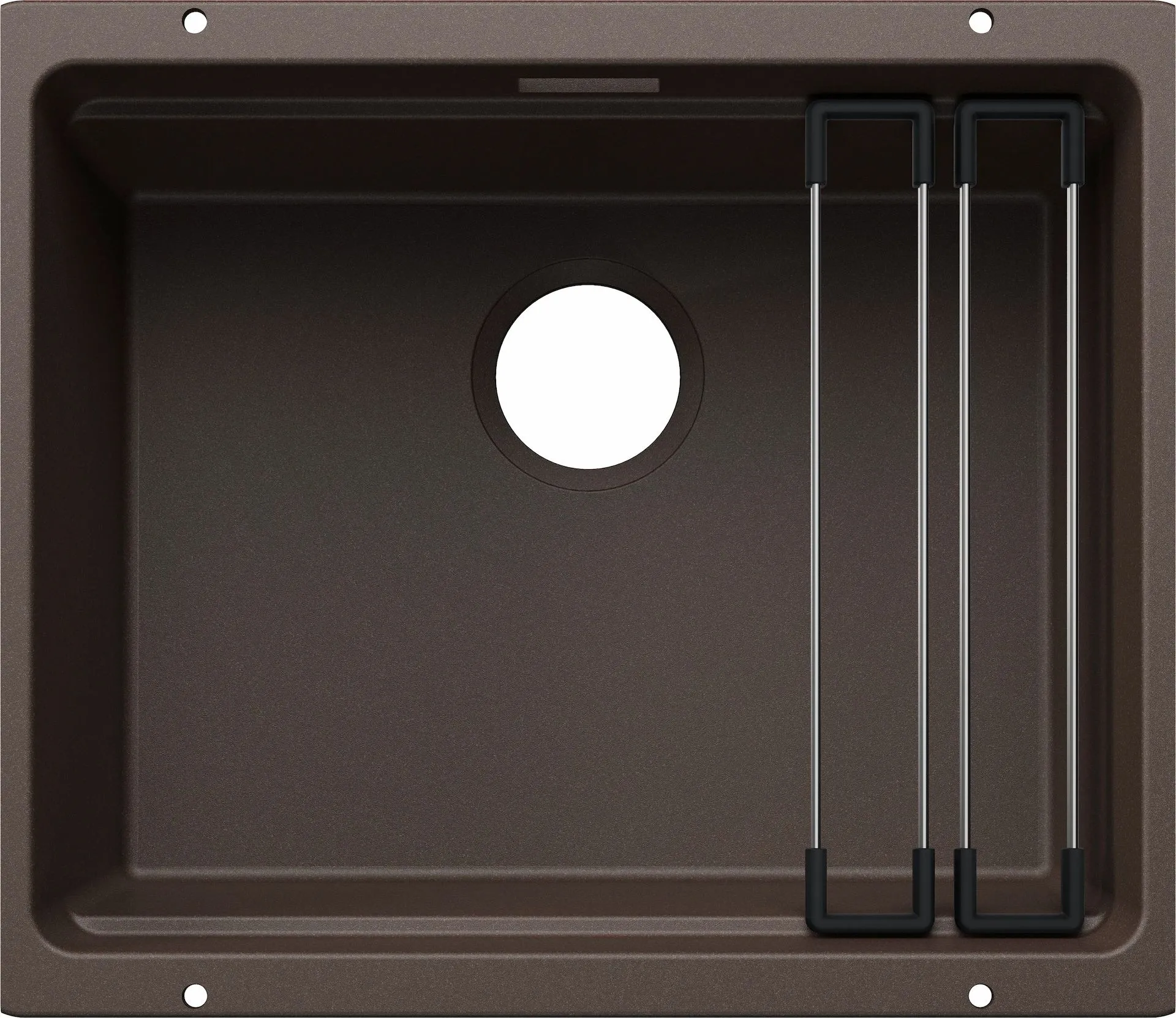 BLANCO ETAGON 500-U Silgranit kawowy, bez armatury, szyny