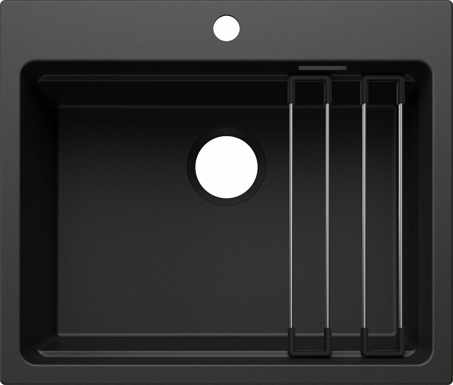 BLANCO ETAGON 6 Silgranit czarny, bez armatury, szyny