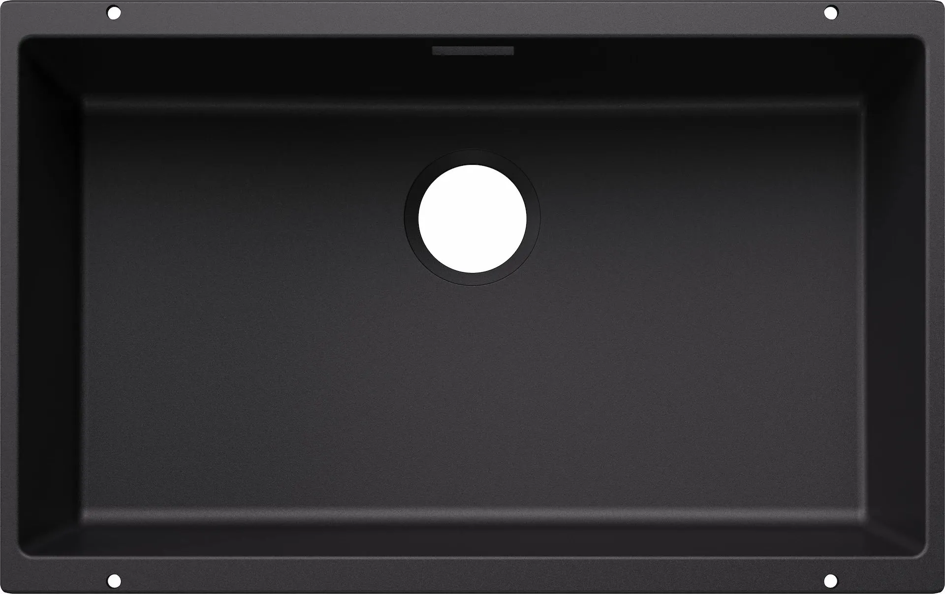 BLANCO SUBLINE 700-U Silgranit czarny, bez armatury