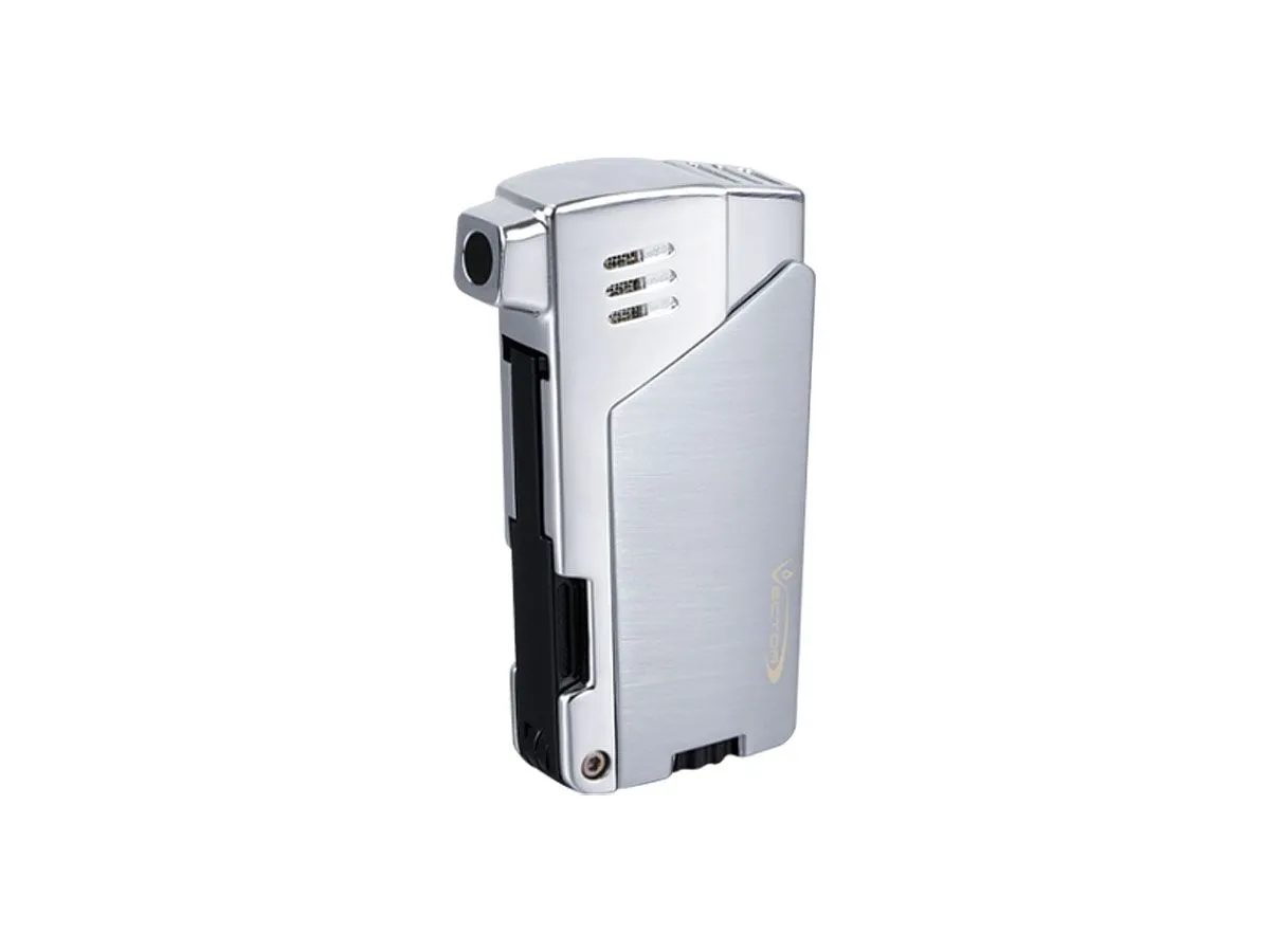 Vector ACCENDINO x PIPA GLADIUS ANGLED FLAME W/TOOLS 1C Chrome Satin