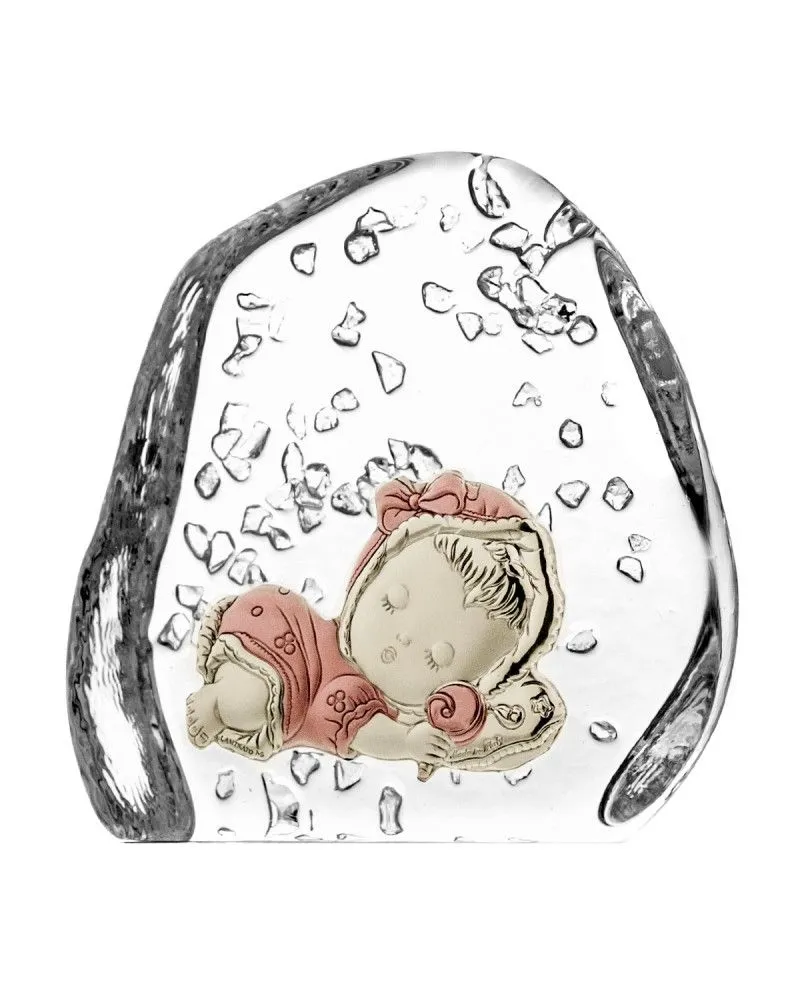 Crystal Julia Skałka kryształowa z dzieckiem na prezent 03272