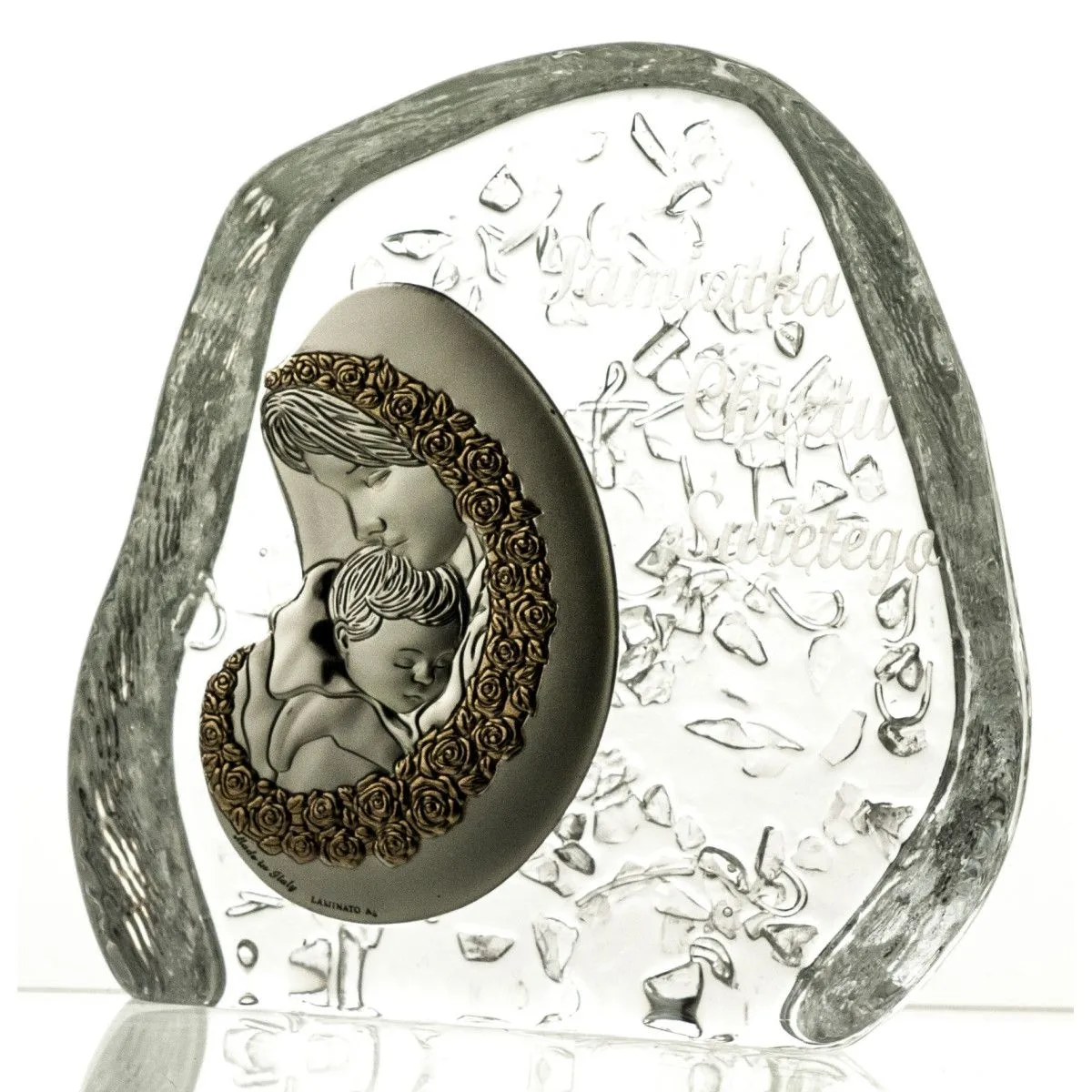 Crystal Julia Statuetka pamiątka Chrztu Świętego