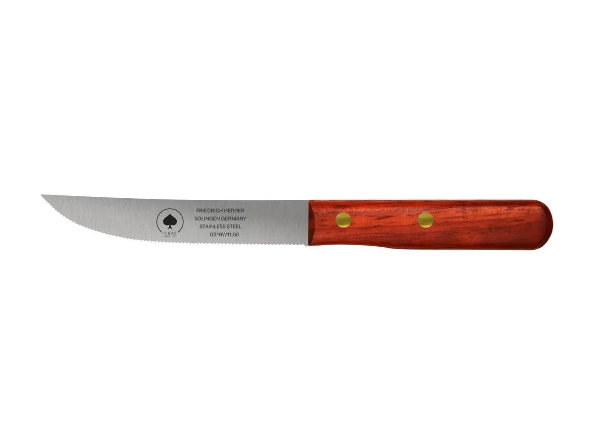 Pikas BISTECCA SEGHETTATO (Steak knife) CM 11,5 Padouk