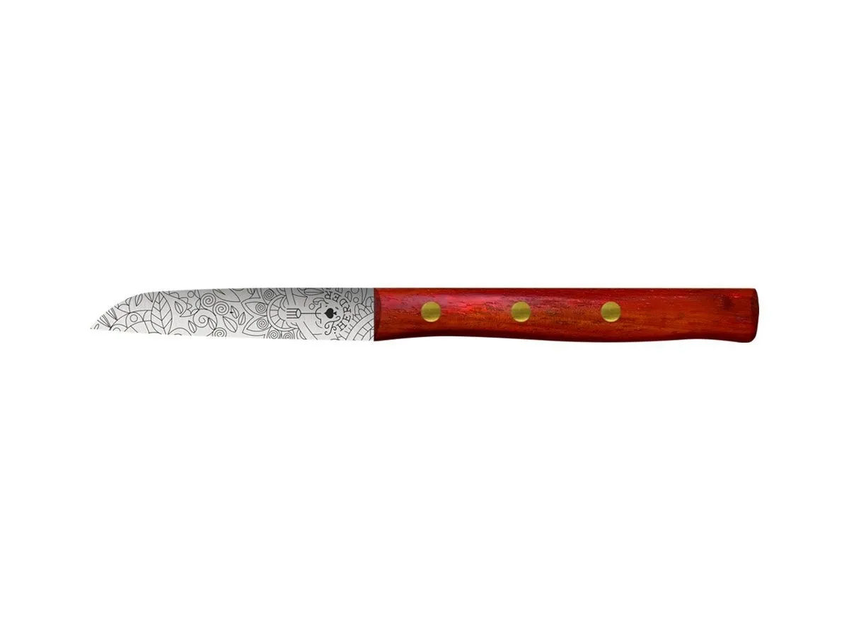 Pikas ZÖPPKEN STYLE SPELUCCHINO (Paring knife) CM 8 Padouk Mosaik