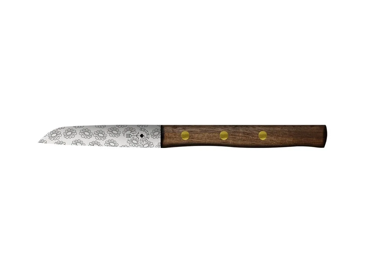 Pikas ZÖPPKEN STYLE SPELUCCHINO (Paring knife) CM 8 Walnut Blumen