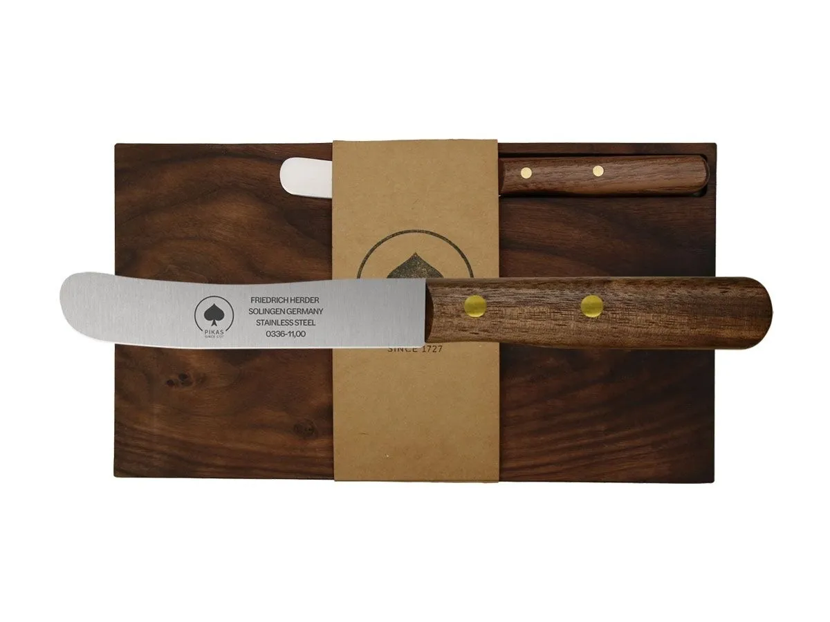 Pikas SET TAGLIERE + COLTELLO HUMPBACK Walnut