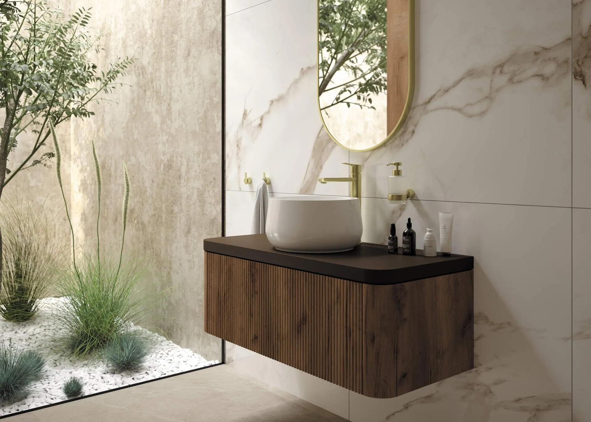 Deante CGN_6U33 Umywalka ceramiczna nablatowa