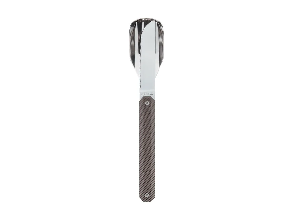 Akinod MAGNETIC STRAIGHT CUTLERY 12H34 MIRROR Aluminium Gris Foncé