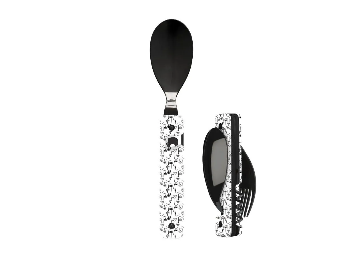 Akinod MULTIFUNCTION CUTLERY 13H25 BLACK MIRROR Visage