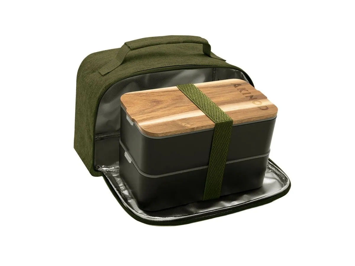 Akinod BENTO + LUNCH BAG 11H58 Noir / Kaki