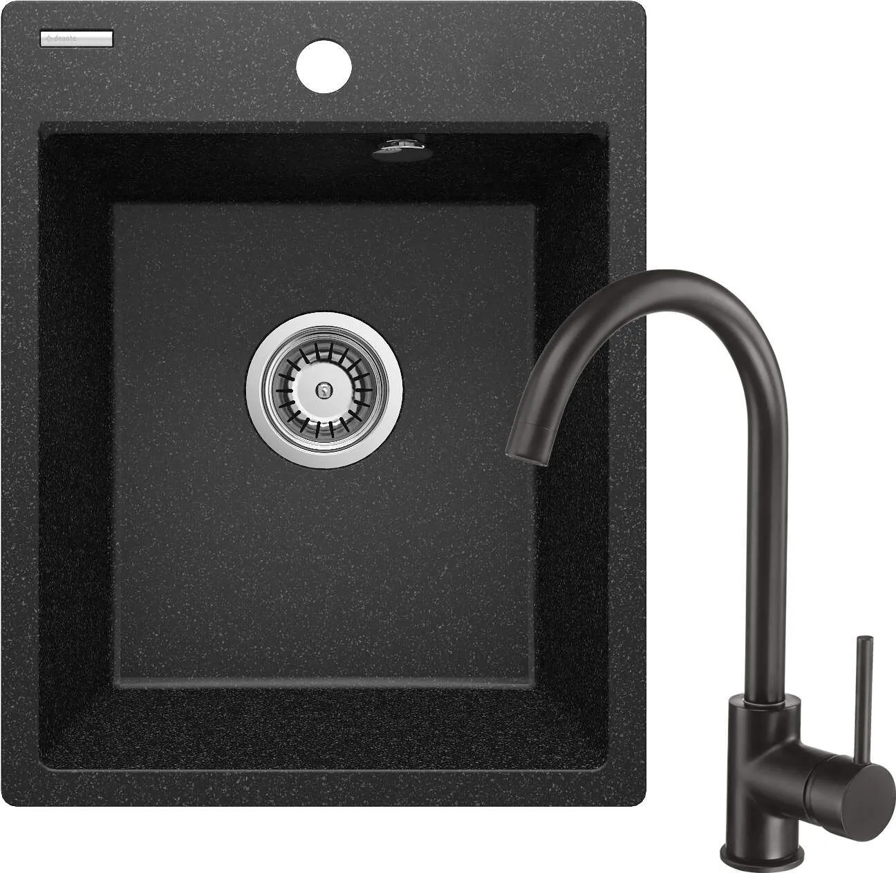 Deante ZRCB2103 Zlewozmywak granitowy z baterią 1-komorowy