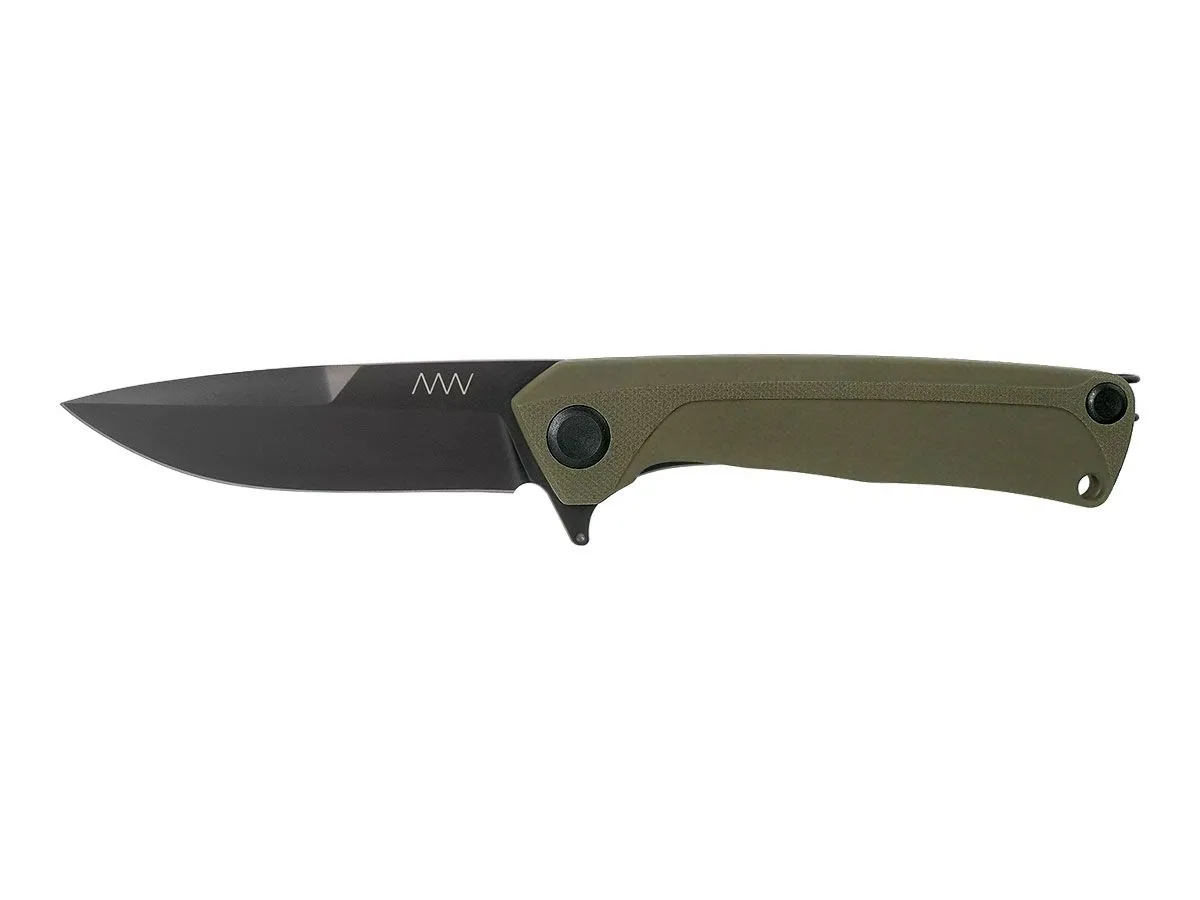 ANV Knives Z100 BB DLC BLACK G10 OLIVE ANVZ100-058