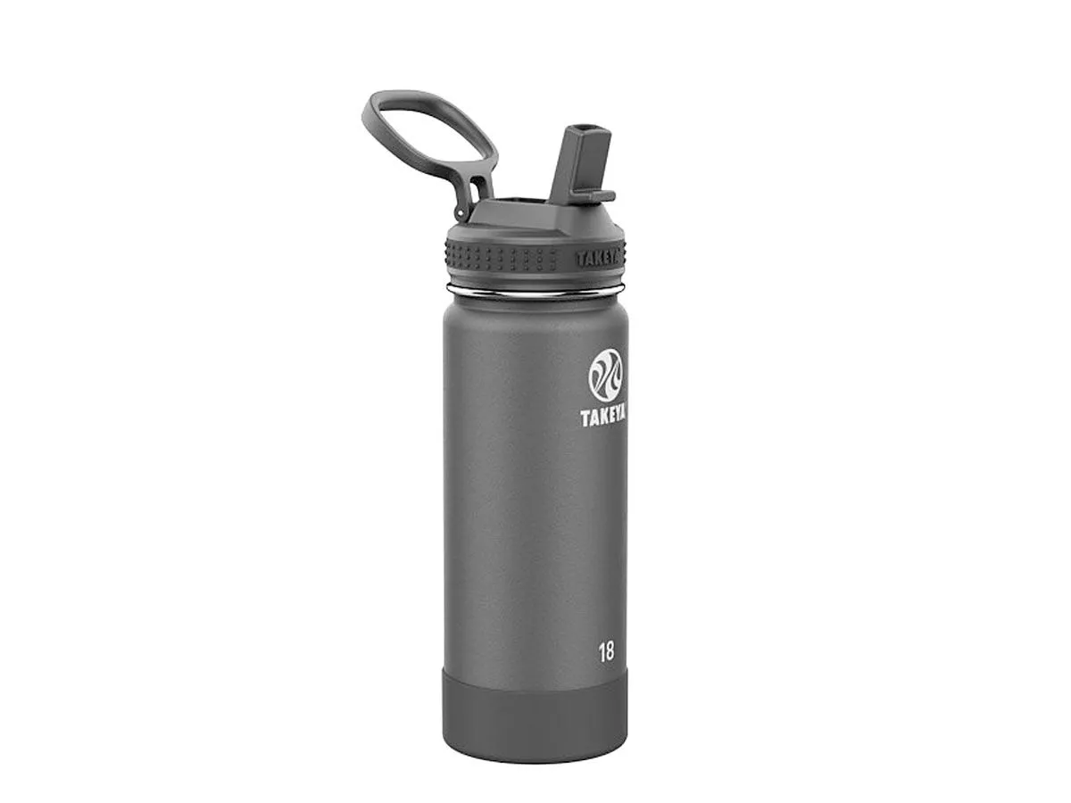 Takeya ACTIVES STRAW INSULATED BOTTLE 530ml Onyx (51204)