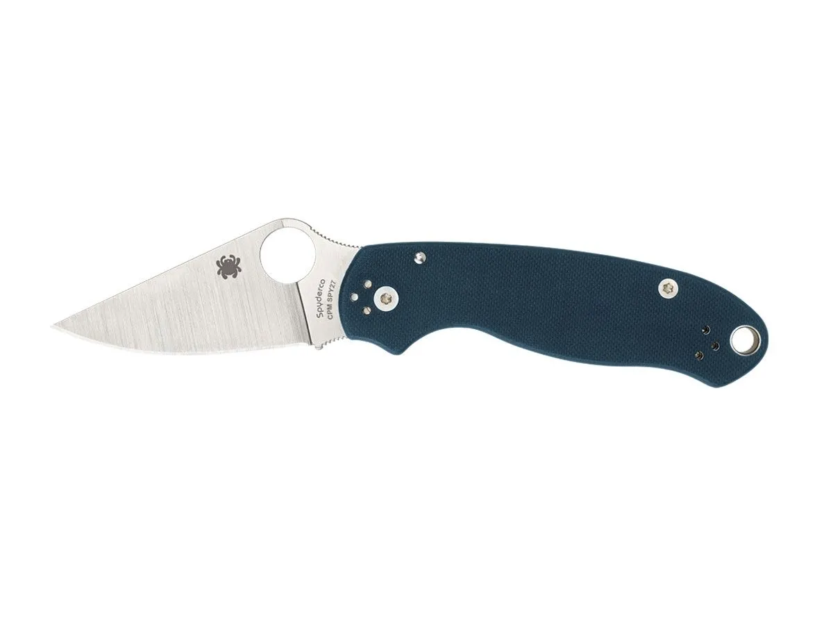 Spyderco PARA 3 G-10 COBALT BLUE PLAIN C223GPCBL