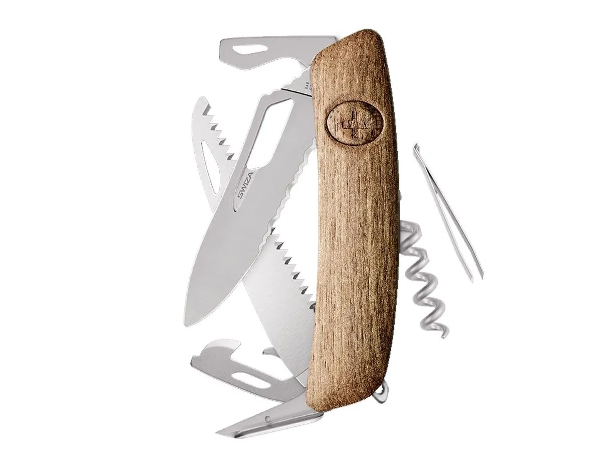 Swiza SH05TR AM WAVY EDGE Wood Walnut (KST.0056.6300)