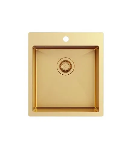TERRA100X-G (nano) Zlewozmywak stalowy , złoty , z powłoką Nano