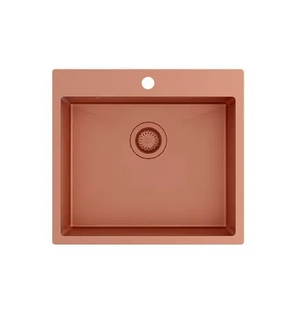 TERRA100N-C (Nano) Zlewozmywak stalowy miedziany PVD , Powłoka Nano