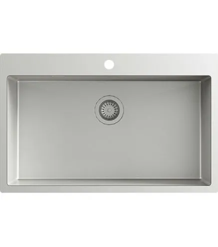 TERRA100M (Nano) zlewozmywak stalowy srebrny PVD , powłoka Nano