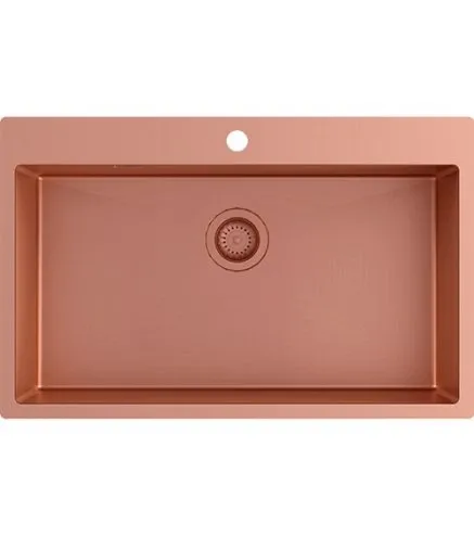 TERRA100M-C (Nano) Zlewozmywak stalowy miedziany PVD , Powłoka Nano