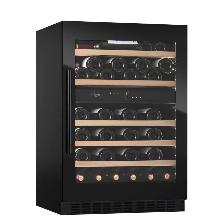 mQuvee WCD60FGB-800 Podblatowa chłodziarka do wina - WineCave 800 60D Fullglass Black