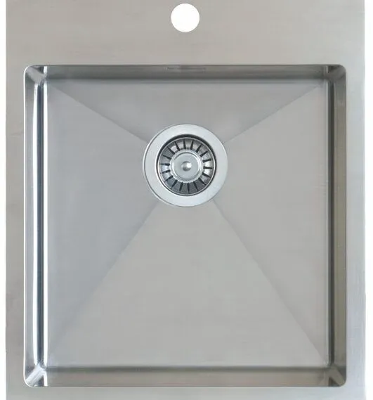 BERG ZLEW ACERO 1.0 BOC SZCZOTKOWANA STAL 450x515x200