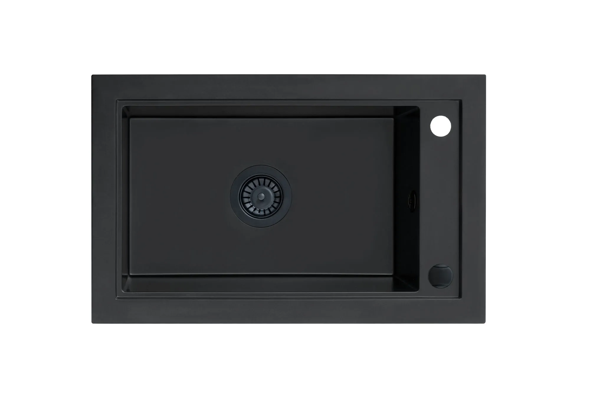 BERG ZLEW LINDA BRQL19104 1,0 OC 686x427 CZARNY BAZALT, CZARNY OSPRZĘT