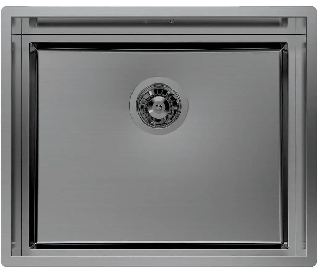 Foster 1255056 Quadra Evo komora na równi z blatem 53 x 43 - Gun metal