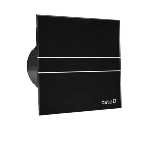 Wentylator łazienkowy Cata E 120 GT Timer opóźnienie czasowe czarne szkło