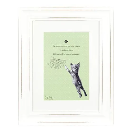 Ashdene Obrazek w ramce 30004 psotne kotki zielony