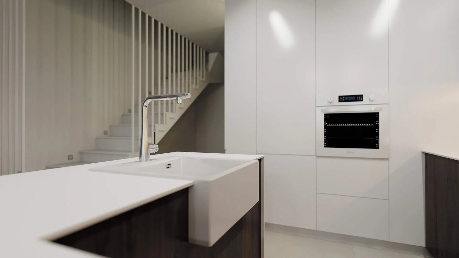 Deante Bateria kuchenna z podłączeniem do filtra wody z wyciąganą wylewką