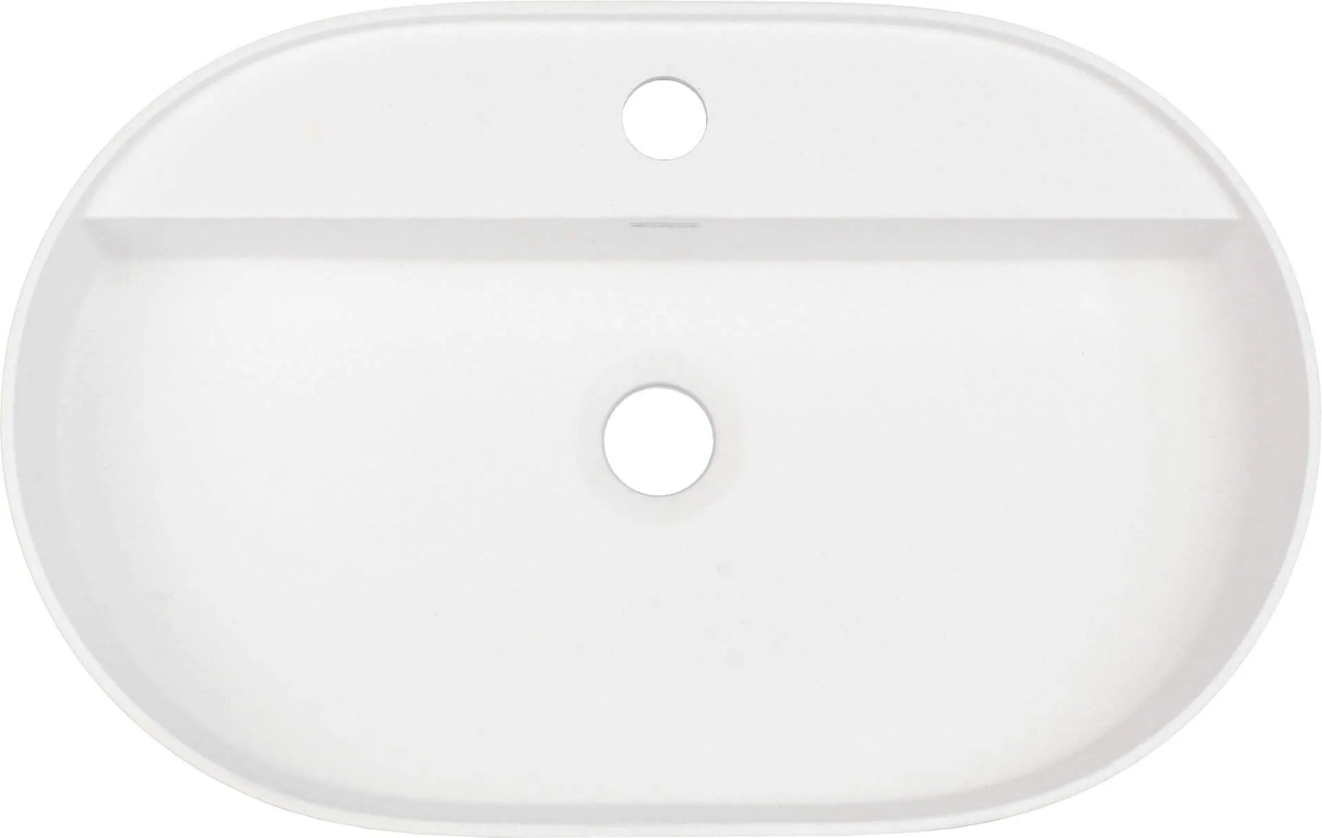 Deante Umywalka granitowa nablatowa z wyspą na baterię - owalna