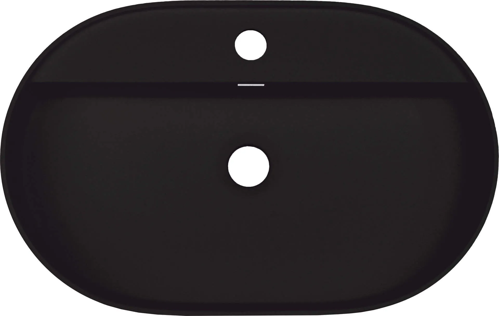 Deante Umywalka granitowa nablatowa z wyspą na baterię - owalna