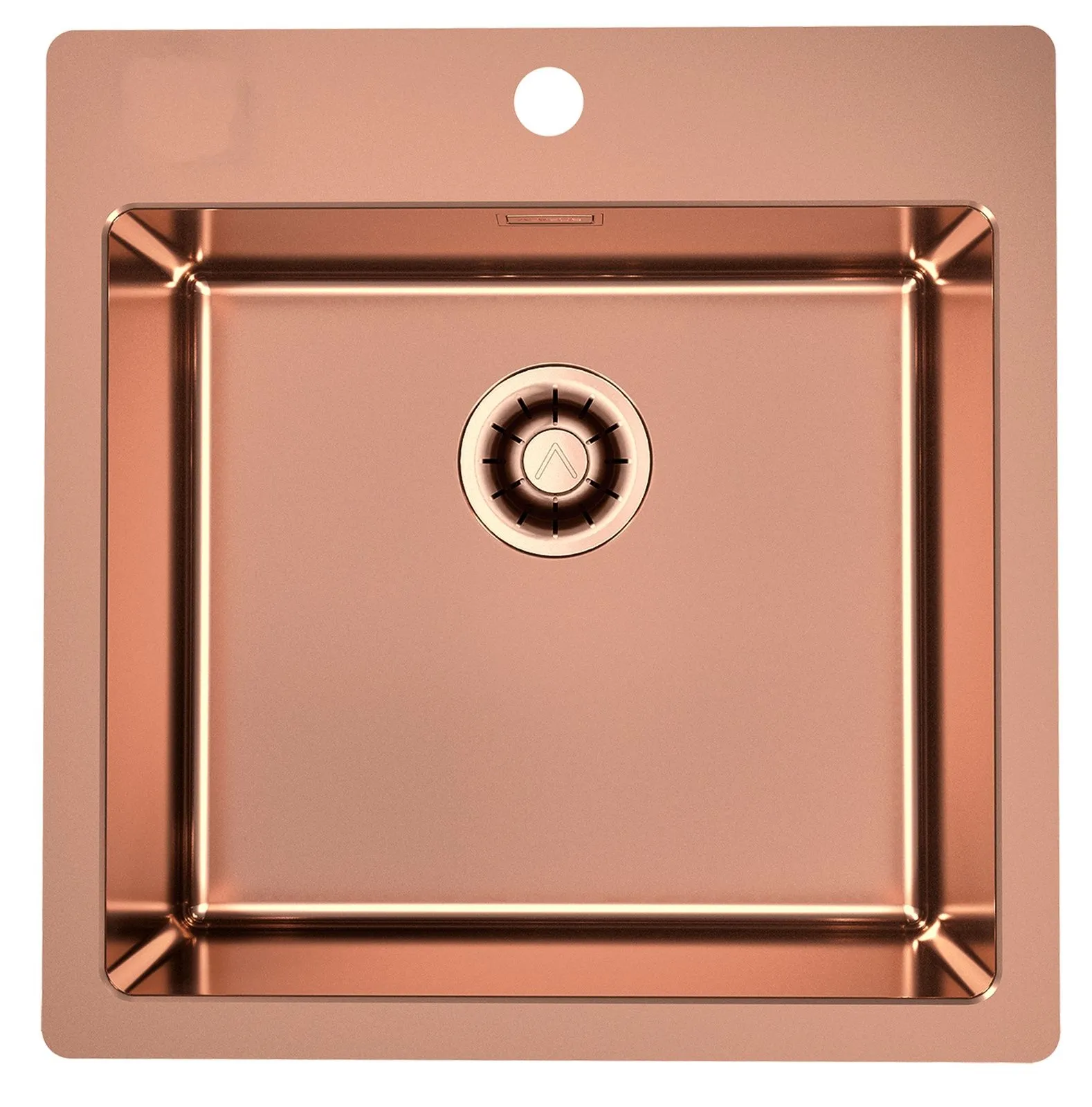 Alveus Monarch PURE 30 MIEDŹ QC zlewozmywak stalowy 515 x525mm Odpływ Quick Close