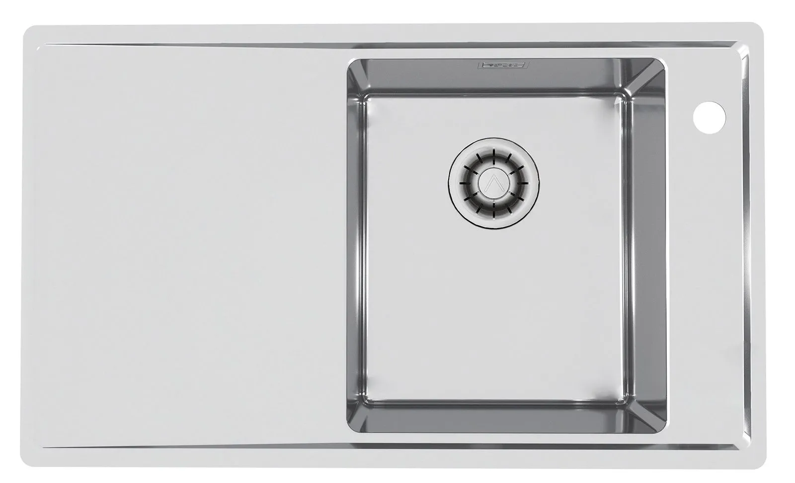 Alveus STRICTO 10 SAT QC P 790x472 zlew wpuszczany F/S + syfon Quick Close