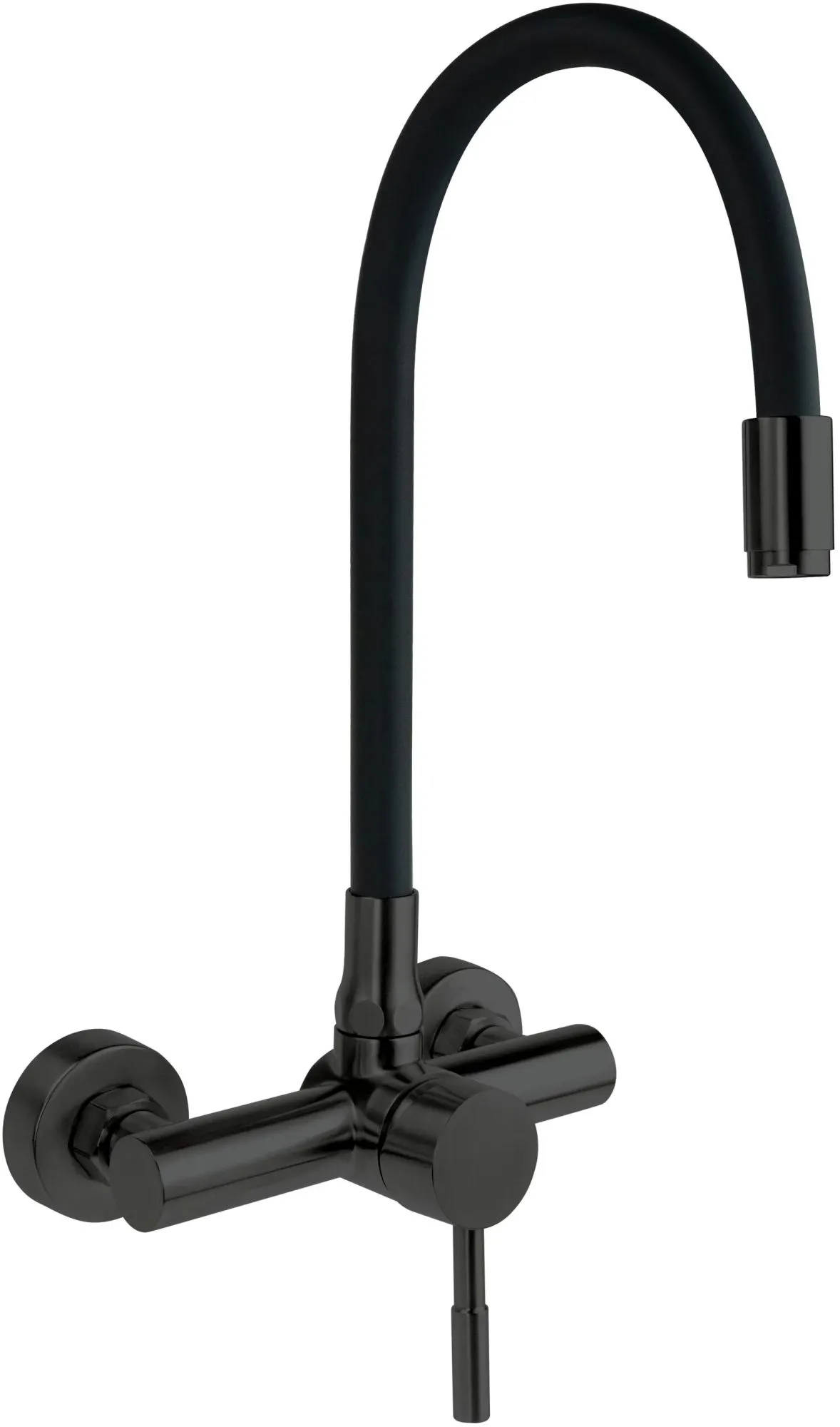 Deante Bateria kuchenna ścienna LUNO z giętą wylewką BOC_N80M